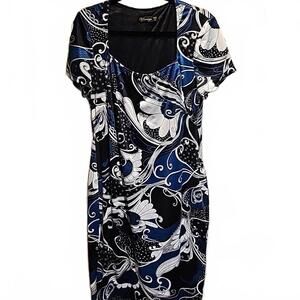 Vfemage floral pattern lined dress size 18